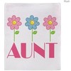Aunt Gift (Flowered) Throw Blanket for Precious Memories