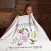 Aunticorn Quilt Blanket Gift for Awesome Aunts, Funny and Cute Auntie Gift