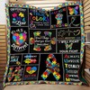 Autism Awareness Quilt Blanket - Show support for Autism awareness with this cozy quilt blanket.