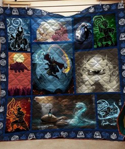 Avatar Airbender Elements Quilt Bedding Set - Embrace the elements with this Avatar Airbender quilt bedding set