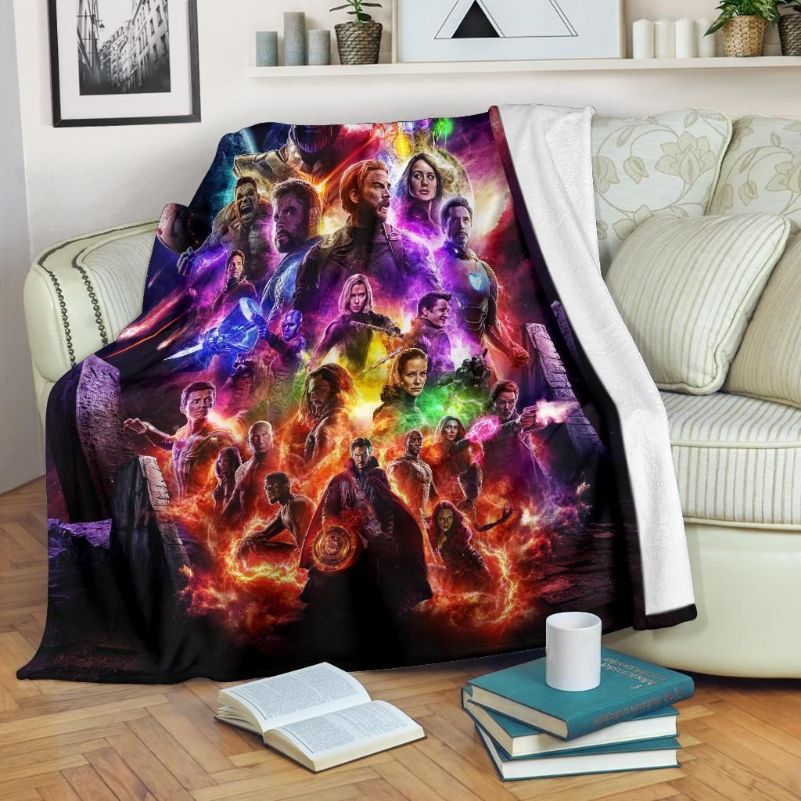 Avengers Endgame Fleece Blanket Gift - Premium Blanket for Marvel Fans