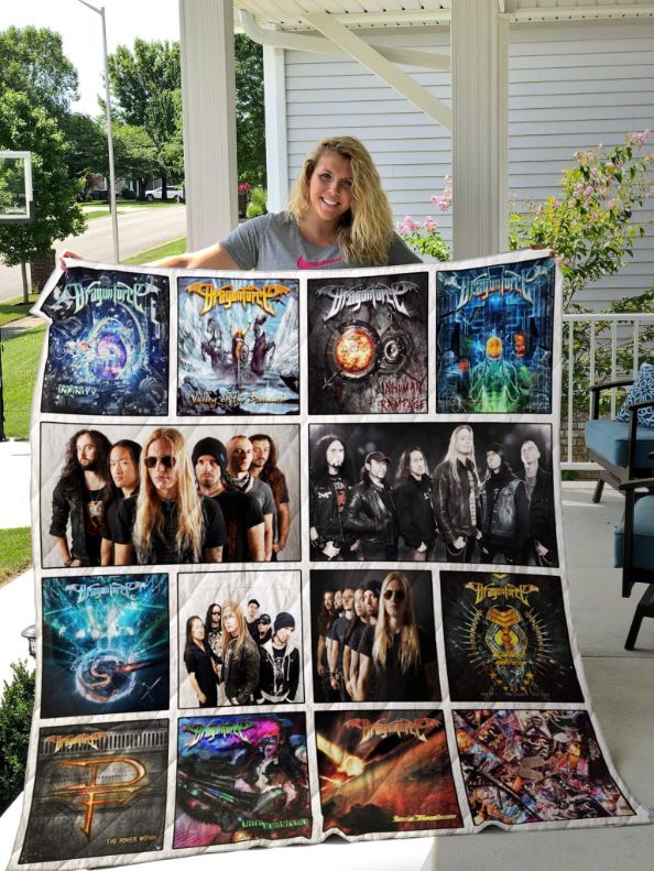 Awesome Dragonforce Albums Collection Quilt Bedding Set for Fans