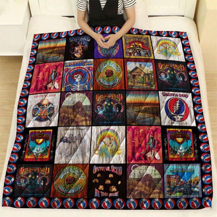 Awesome Grateful Dead Quilt Blanket for Fans of The Grateful Dead