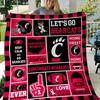 B070609 Cincinnati Bearcats Quilt Blanket - Perfect for Fans of Cincinnati Bearcats