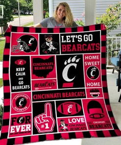 B070609 Cincinnati Bearcats Quilt Blanket - Perfect for Fans of Cincinnati Bearcats