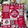 B240513 Ohio State Buckeyes DUP Quilt Bedding Set