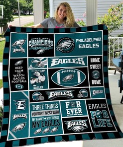 B250510 Philadelphia Eagles Quilt Bedding Set for Sports Fans