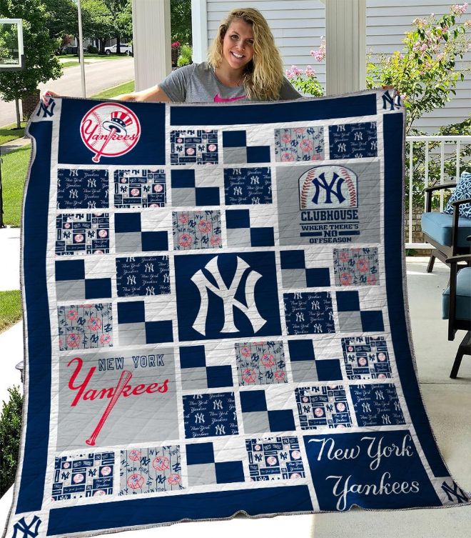 B310506 Quilt Bedding Set New York Yankees with Bed Set Queen