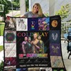 BL Coldplay Quilt Blanket for a Music Enthusiast Bedroom