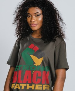 BLM Strong Black Father Unisex Tee - Black Father Matters Equality Shirt, Black History Month Tshirt