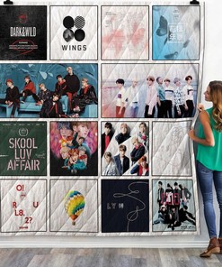 BTS Albums Quilt Blanket for Fans - Adorable and Functional