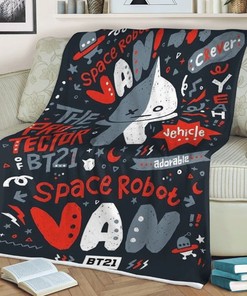 BTS Fan Art Cartoon Quilt Blanket: Perfect For Fans of Bangtan Army