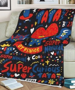 BTS Fan Art Cartoon Quilt Blanket: Warmth and Comfort for Bangtan Army