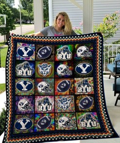 BYU Cougars Football Quilt Bedding Set for Sports Fans