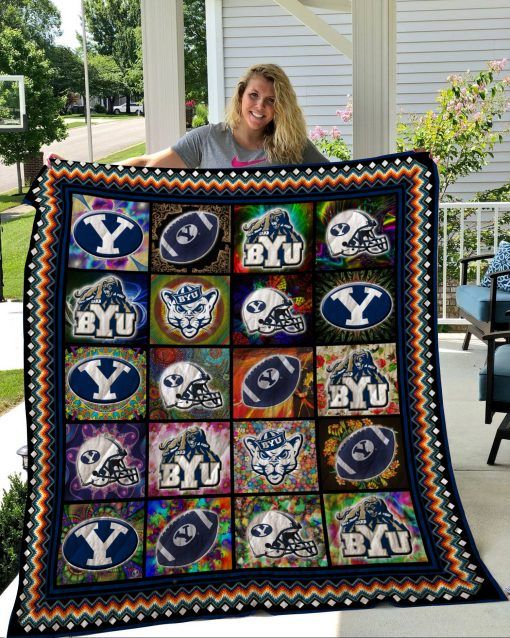 BYU Cougars Football Quilt Bedding Set for Sports Fans