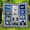 BYU Cougars NCAA Quilt Blanket - Roar with Cougar Spirit