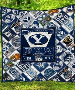 BYU Cougars NCAA Quilted Throw Blanket for Every Fan
