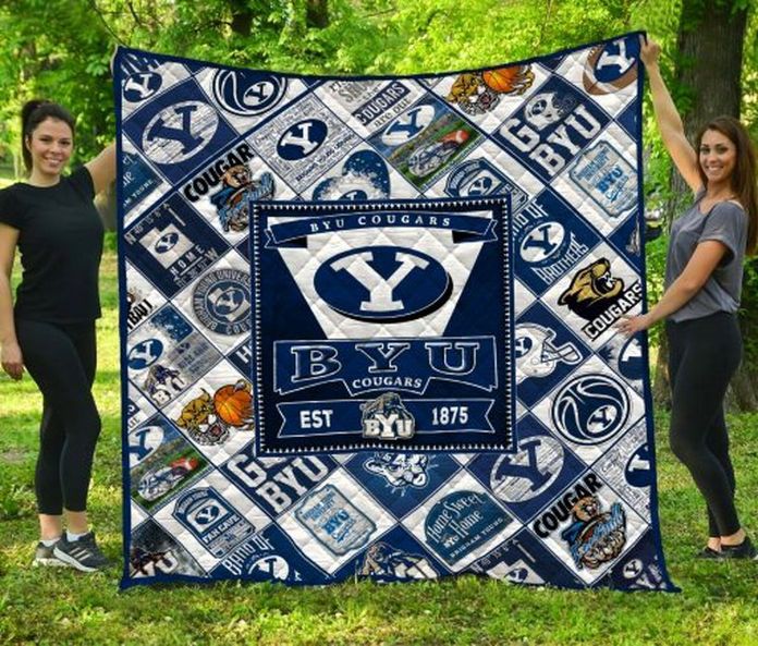 BYU Cougars NCAA Quilted Throw Blanket for Every Fan