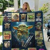Baby Yoda Quilt Blanket with Cute Bed Set Twin
