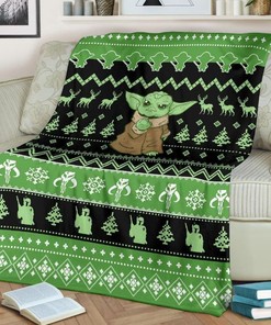 Baby Yoda Star Wars Mandalorian Best Seller Fleece Blanket Gift for Fan, Premium Comfy Sofa Throw Blanket Gift