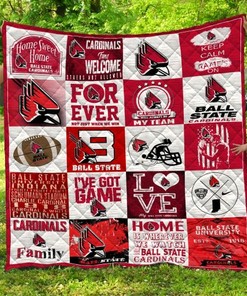 Ball State Cardinals Collected Ncaa Quilt Bedding Set - Show Your Love for the Game