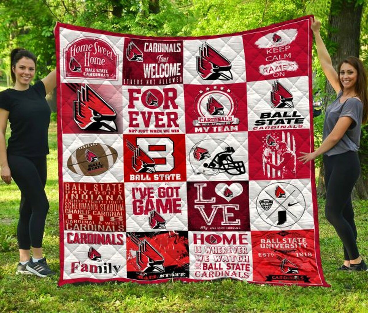 Ball State Cardinals Collected Ncaa Quilt Bedding Set - Show Your Love for the Game