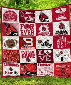 Ball State Cardinals NCAA Quilt Bedding Set for a Vibrant and Comfortable Bed