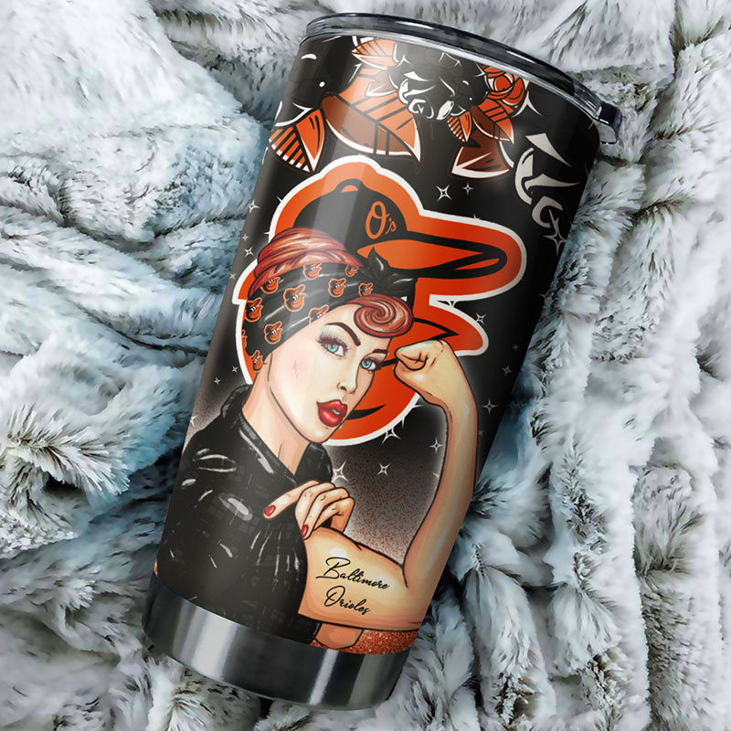 Baltimore Orioles MLB Tumbler for Strong Baseball Moms