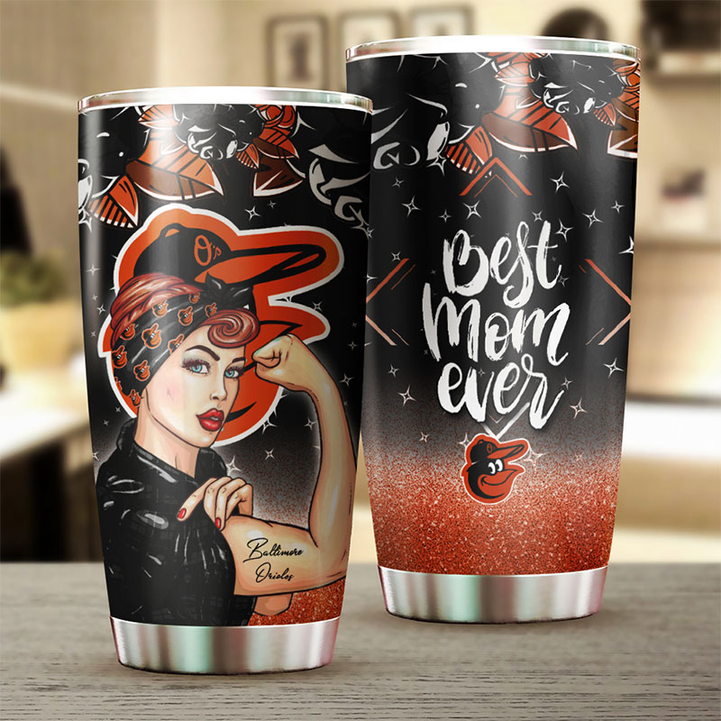 Baltimore Orioles MLB Tumbler for Strong Baseball Moms - Image 2