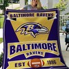 Baltimore Ravens B060608 Quilt Blanket - Great for Football Fans