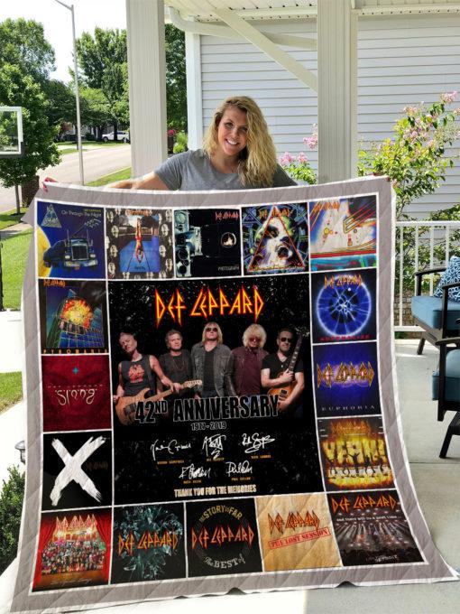 Band Def Leppard Quilt Blanket I1D1 Rock Band Bedding Set