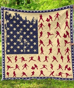Baseball Premium Quilt Blanket th0607 - Perfect for Baseball Enthusiasts