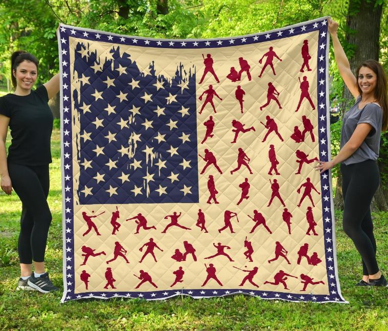 Baseball Premium Quilt Blanket th0607 - Perfect for Baseball Enthusiasts