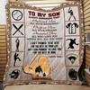 Baseball To My Son You All Your Dreams Personalized Quilt Bedding Set for Kids