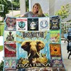 Bassnectar Albums Quilt Blanket for Fans Ver 17 DUP with Quotes, Bed Set Vintage
