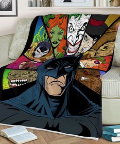 Batman and Villains DC Comics Quilt Bedding Set for Fans