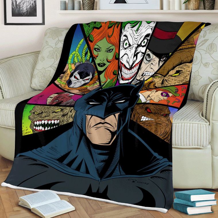 Batman and Villains DC Comics Quilt Bedding Set for Fans