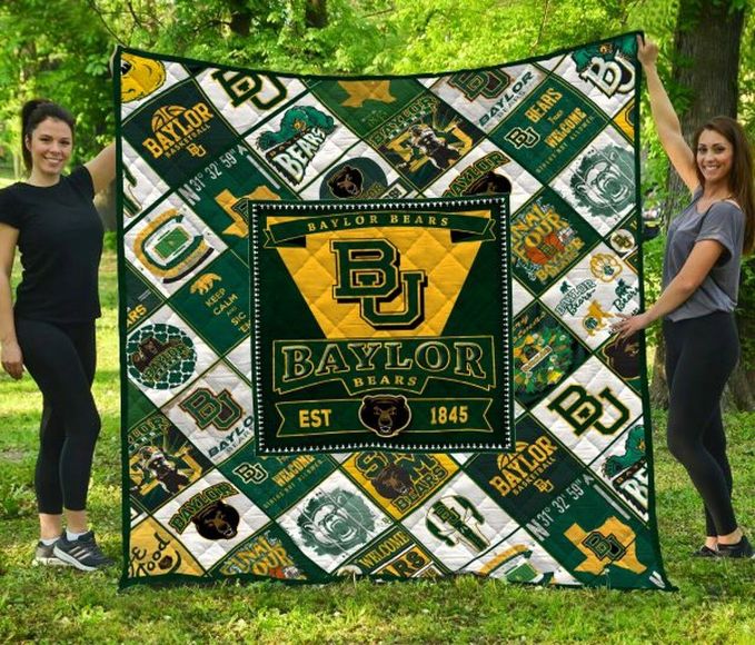Baylor Bears NCAA Quilted Bedding Set for Maximum Softness and Comfort