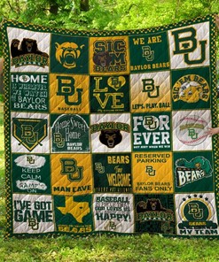 Baylor Bears Quilt Bedding Set for College Sports Fans