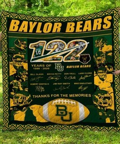 Baylor Bears Thanks for the Memories NCAA Quilt Blanket - Keep Warm with This Quilted Remembrance