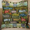 Be Brave Go Outside Stay Wild Camping Quilt Bed Set for Outdoor Enthusiasts