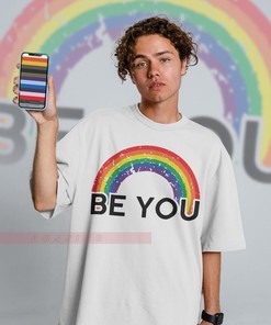 Be You Unisex Tee | Pride Rainbow Love Symbol Shirt for Human's Rights