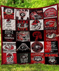 Beautiful Georgia Bulldogs Go Dawgs Quilt Blanket - Show Your Support for the Team