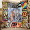Beautiful Hippie Quilt Blanket: She Whispered Back and Smiled