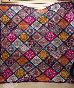 Beautiful Mandala Design on Hippie Quilt Bedding Set for Fans