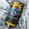 Beautiful Sunflower Tampa Bay Lightning NHL Tumbler - Perfect Design for Any Fan