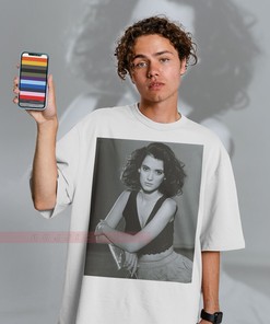 Beautiful Winona Ryder Vintage Fan Art Shirt for Women