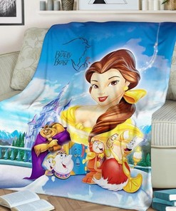 Beauty And The Beast Best Seller Fleece Quilt Bedding Set for Disney Fans