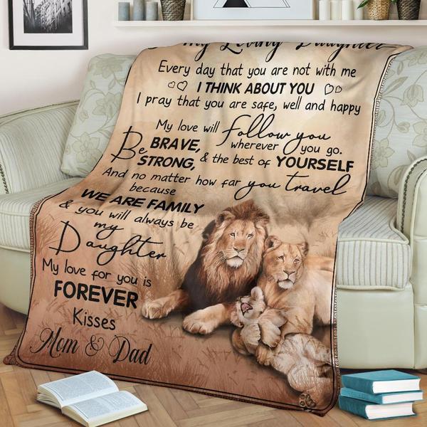 Bedding Set- To My Daughter Be Brave Strong And The Best Of Yourself Quilt Bedding Set for Teens.