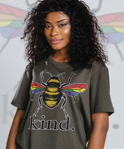 Bee Kind LGBTQ+ Queer Unisex T-Shirt | Pride Months Shirts for Human's Rights